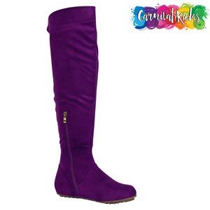 "Christy" - "Thigh High Carnival/Festival Boots (PURPLE)